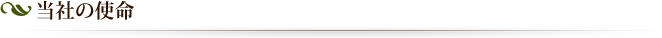 当社の使命